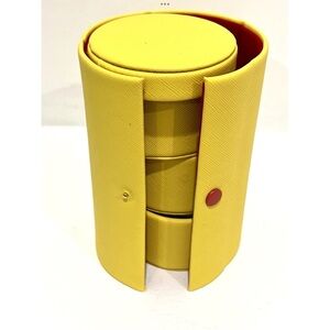 Bloomingdale's Yellow Jewelry Case